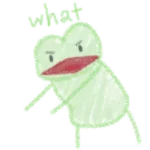 Sticker cute-frog