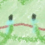 Sticker cute-frog