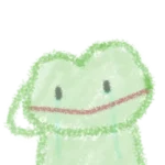 Sticker cute-frog