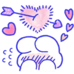 Sticker lovely-mongmong